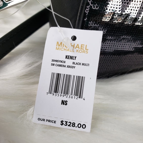 🌺NWT Michael Kors SM Kenly sequin crossbody bag - Picture 11 of 11